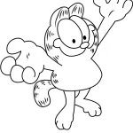 coloriage Garfield pour enfant de 7 ans