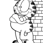 coloriage Garfield pour enfant de à imprimer