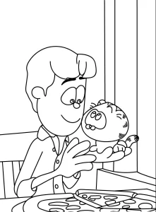 coloriage Garfield à imprimer
