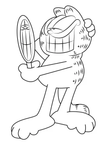 coloriage Garfield a imprimer gratuit