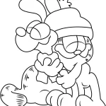 coloriage Garfield à imprimer a4