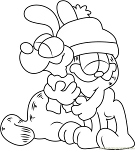 coloriage Garfield à imprimer a4
