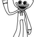 coloriage Huggy Wuggy a imprimer