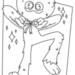 coloriage Huggy Wuggy pour enfant