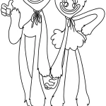 coloriage Huggy Wuggy pour enfants à imprimer