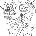 coloriage Huggy Wuggy pour enfants a imprimer