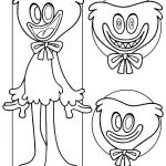 imprimer coloriage Huggy Wuggy gratuit