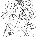 coloriage Huggy Wuggy à imprimer