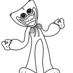 coloriage Huggy Wuggy gratuit pour enfants