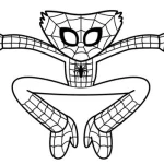 coloriage Huggy Wuggy pour primaire