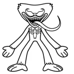 coloriage Huggy Wuggy d