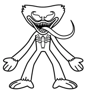 coloriage Huggy Wuggy d