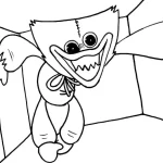 coloriage Huggy Wuggy a colorier en ligne gratuitement