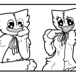 coloriage Huggy Wuggy gratuit a imprimer