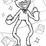 coloriage Huggy Wuggy gratuit