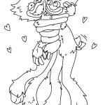 coloriage Huggy Wuggy à imprimer pour enfant de 7 ans