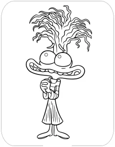 coloriage Inside Out 2 à imprimer pour enfant de 6 ans