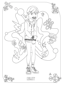 coloriage Inside Out 2 à imprimer pour enfant de 6 ans