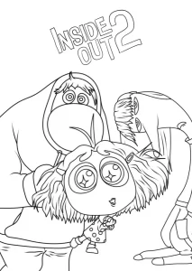 coloriage Inside Out 2 et dessin a imprimer