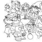 coloriage Inside Out 2 pour enfant a imprimer gratuit