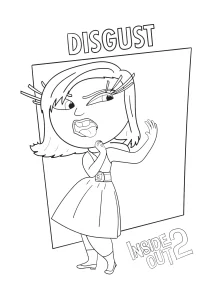 coloriage Inside Out 2 à imprimer pour enfant de 8 ans