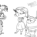 coloriage Inside Out 2 de pour enfants