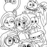coloriage Inside Out 2 pour enfant de 4 ans