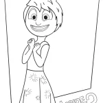 coloriage Inside Out 2 pour enfant à imprimer