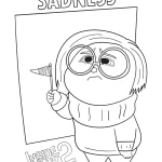 coloriage Inside Out 2 pour primaire