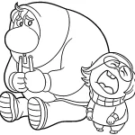 coloriage Inside out 2 pour enfant de 2 ans