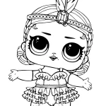coloriage LOL Surprise à imprimer pour enfant de 4 ans