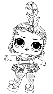 coloriage LOL Surprise à imprimer pour enfant de 4 ans
