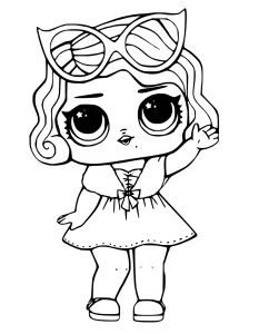coloriage LOL Surprise pour enfant de 4 ans