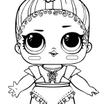 coloriage LOL Surprise à imprimer pour enfant de 3 ans