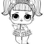 coloriage LOL Surprise et decoupage a imprimer gratuit
