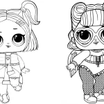 coloriage LOL Surprise pour enfant de 4 ans