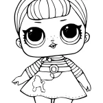 coloriage LOL Surprise à imprimer pour enfant de 6 ans