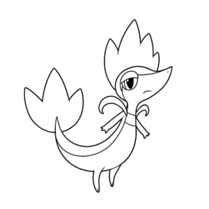 imprimer coloriage La queue de Vipélierre avec des motifs pour enfant
