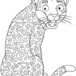 coloriage Leopard et dessin a imprimer