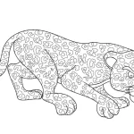 coloriage Leopard pour enfants a imprimer gratuit