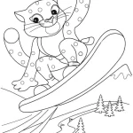 coloriage Leopard à imprimer pour enfant de 3 ans