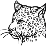 coloriage Leopard et découpage à imprimer