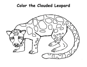 coloriage Leopard pour enfant de 6 ans