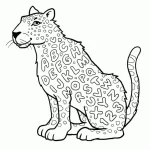 coloriage Leopard pour enfants a imprimer