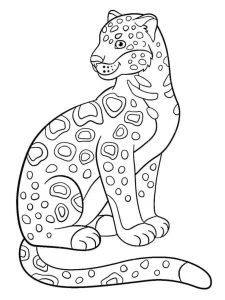 coloriage Leopard d