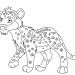 a imprimer coloriage Leopard gratuit