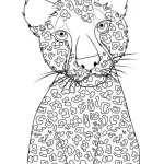 coloriage Leopard à imprimer pour enfant de 4 ans