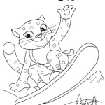 imprimer coloriage Leopard gratuit