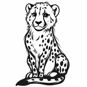 coloriage Leopard d