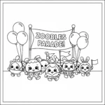 coloriage Parade de Zoobles à imprimer gratuitement pdf